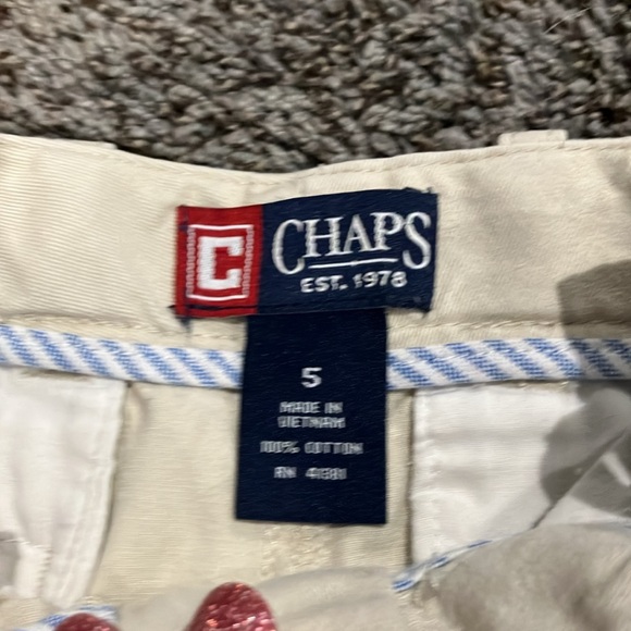 Boys Khaki long pants. Size 5 by Chaps - Picture 2 of 6